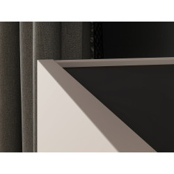 Komoda 160 Freshion 03 ML Meble Kaszmir/Czarny