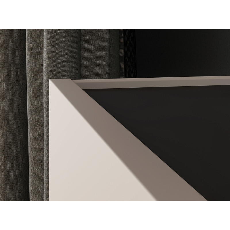Komoda 160 Freshion 03 ML Meble Kaszmir/Czarny
