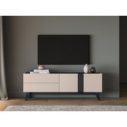 Szafka RTV Freshion 05 ML Meble Kaszmir/Czarny