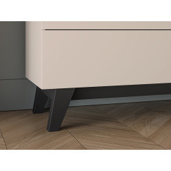 Szafka Nocna Freshion 06 ML Meble Kaszmir/Czarny