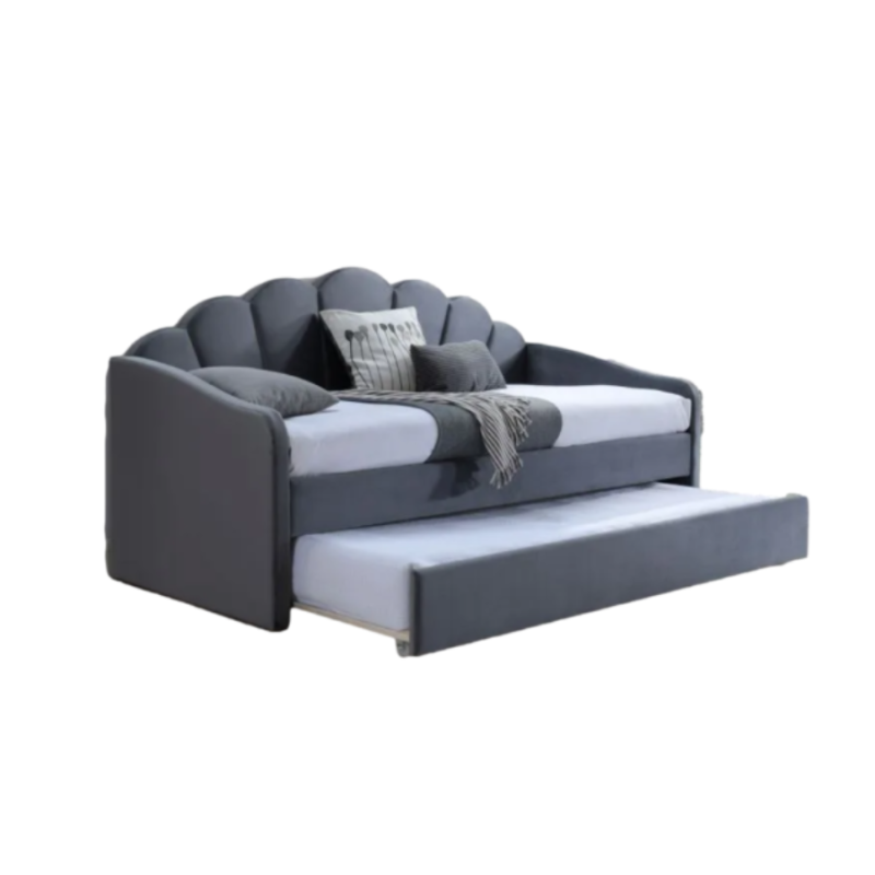 ŁÓŻKO BELLA VELVET 90X200 SZARY BLUVEL 14 ŁÓŻKO BELLA VELVET 90X200 SZARY BLUVEL 14