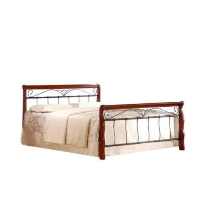 Łóżko VARESE 160x200cm czereśnia ant./czarny