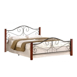 VIOLETTA 120 cm łóżko czereśnia ant./czarny (3p 1szt) ze