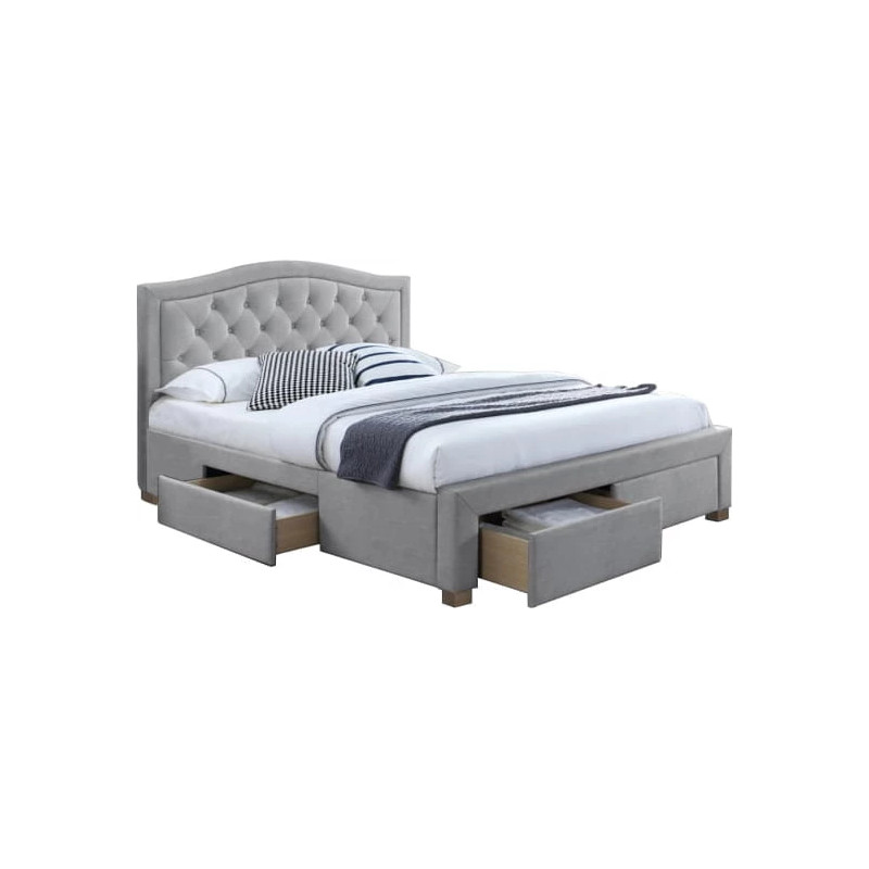 ŁÓŻKO ELECTRA 160X200 KOLOR SZARY/DĄB TAP. 76 ŁÓŻKO ELECTRA 160X200 KOLOR SZARY/DĄB TAP. 76