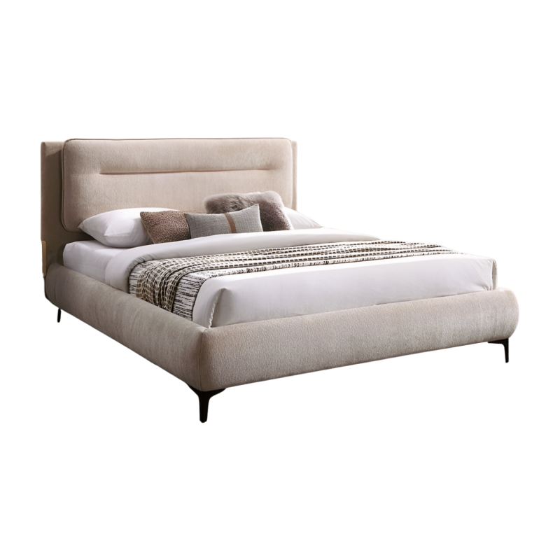 ŁÓŻKO NIKOZJA RAVEN 160x200 KOLOR C. BEŻ 28 / CZARNY ŁÓŻKO NIKOZJA RAVEN 160x200 KOLOR C. BEŻ 28 / CZARNY