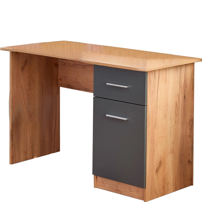 ELMO biurko dąb wotan / antracyt (1p 1szt)