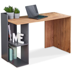 FINO biurko dąb wotan / antracyt (1p 1szt)