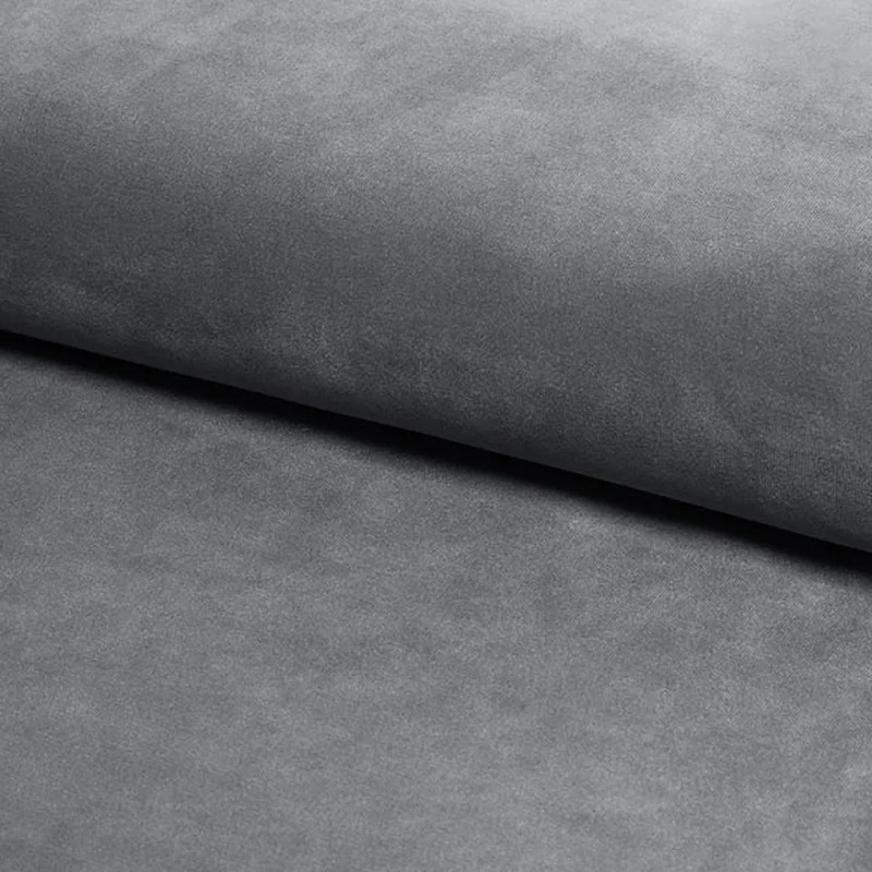 FOTEL KARO 1 VELVET SZARY BLUVEL 14 / BUK