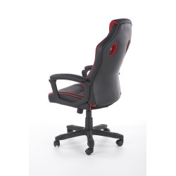 BAFFIN fotel gabinetowy czarny / czerwony