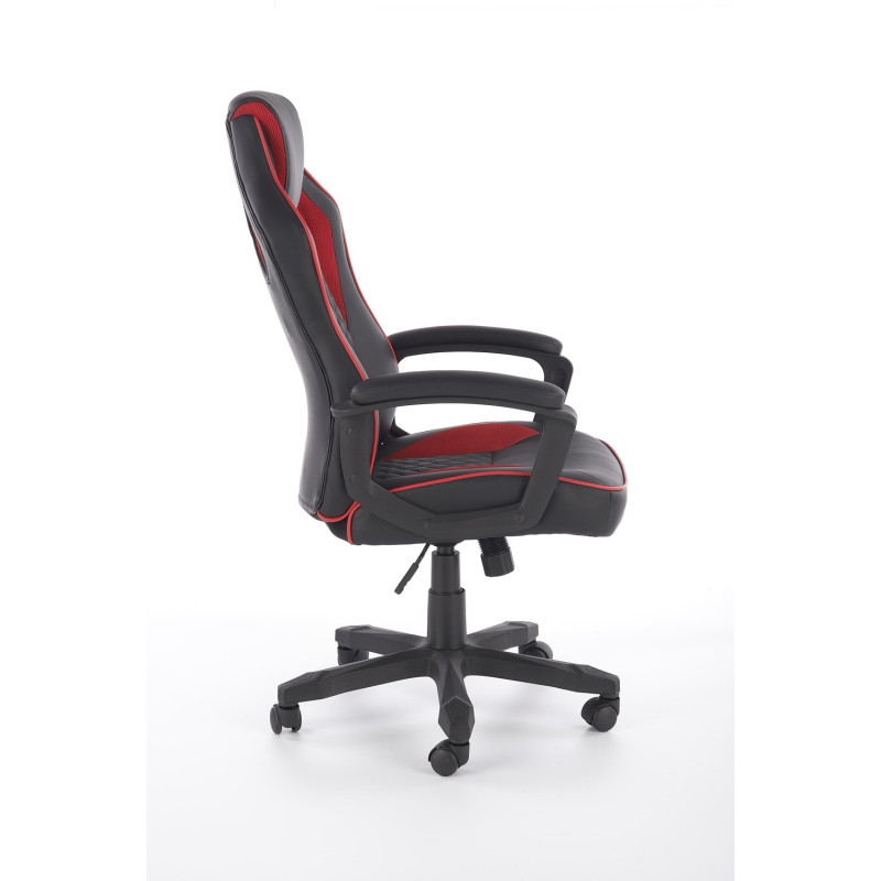BAFFIN fotel gabinetowy czarny / czerwony