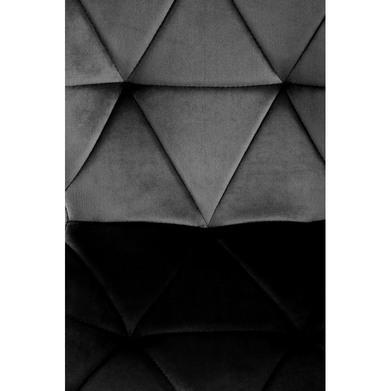 Krzesło Tapicerowane do Jadalni Mirabel Czarny Welur