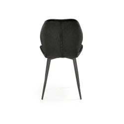 Krzesło Tapicerowane do Jadalni Mirabel Czarny Welur