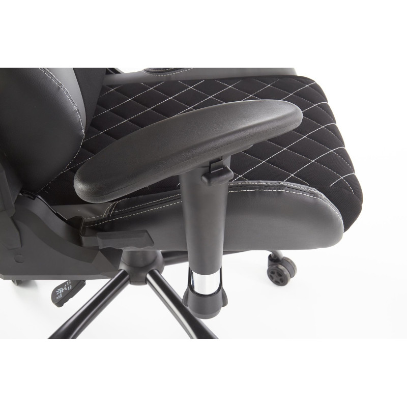 DRAKE fotel gabinetowy czarny / popielaty