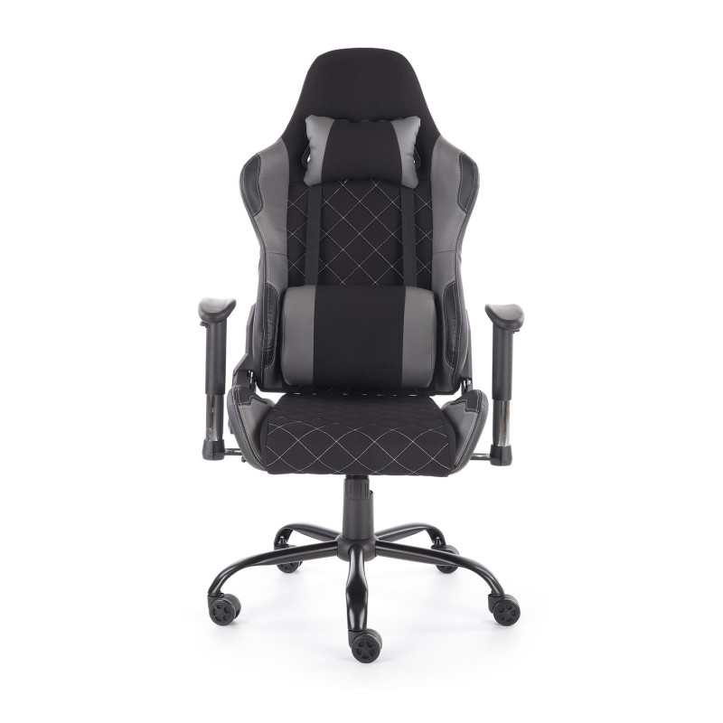 DRAKE fotel gabinetowy czarny / popielaty