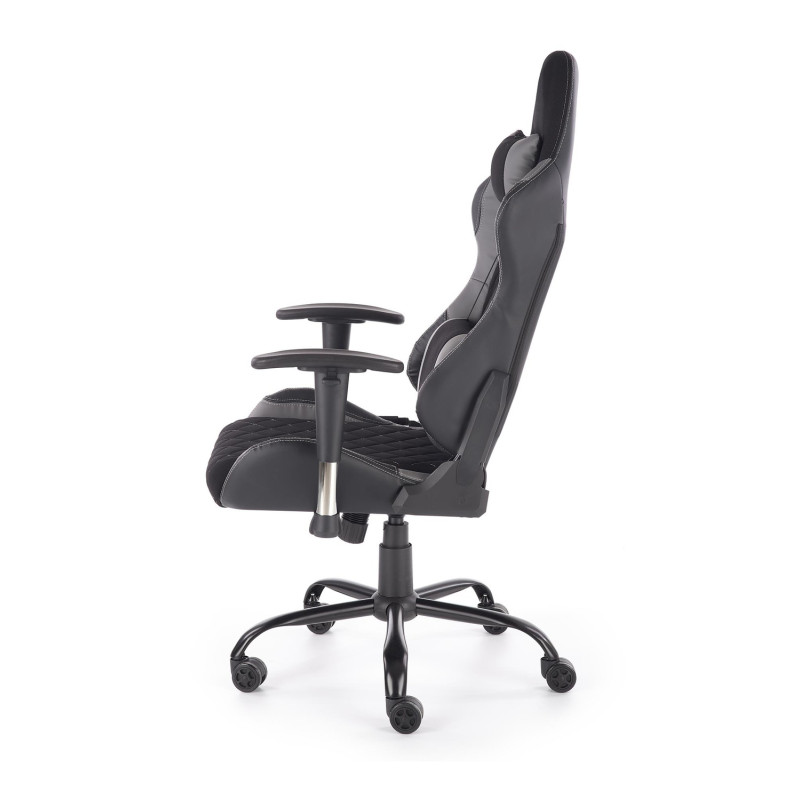 DRAKE fotel gabinetowy czarny / popielaty