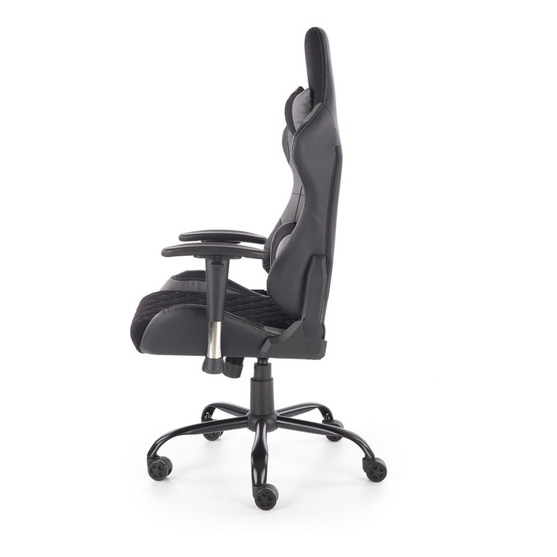 DRAKE fotel gabinetowy czarny / popielaty