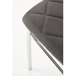 Krzesło Tapicerowane do Kuchni K309 Ciemny Popiel Tkanina Halmar