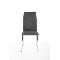 Krzesło Tapicerowane do Kuchni K309 Ciemny Popiel Tkanina Halmar