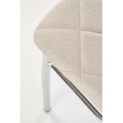 Krzesło Tapicerowane do Kuchni K309 Beżowy Tkanina Halmar