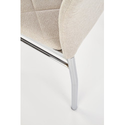 Krzesło Tapicerowane do Kuchni K309 Beżowy Tkanina Halmar