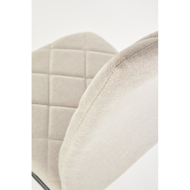 Krzesło Tapicerowane do Kuchni K309 Beżowy Tkanina Halmar