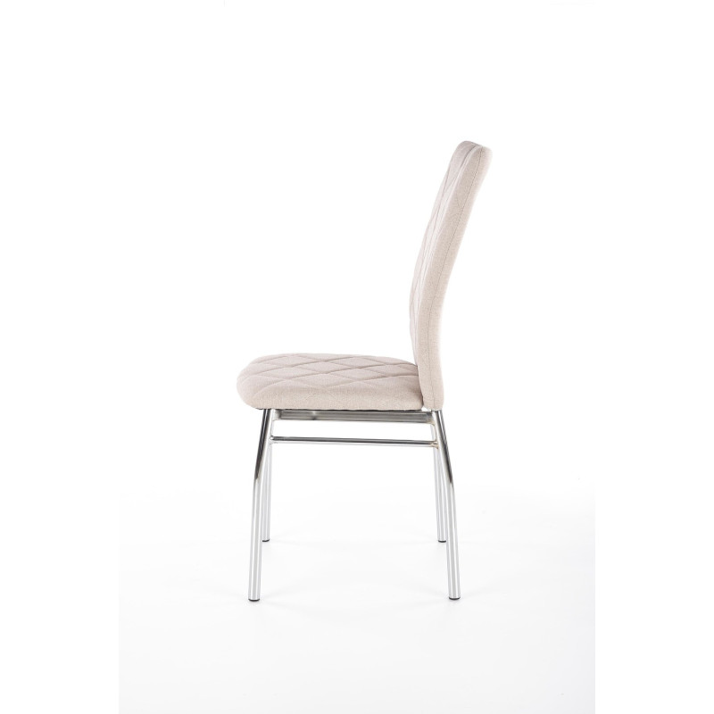 Krzesło Tapicerowane do Kuchni K309 Beżowy Tkanina Halmar