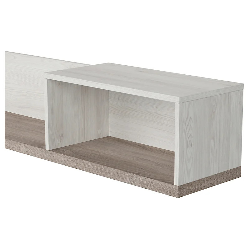 Półka Luca Juzi Black Red White modrzew sibiu jasny/dąb sonoma