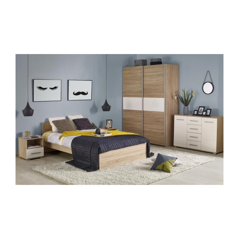 LIMA łóżko 120 dąb sonoma (2p 1szt)