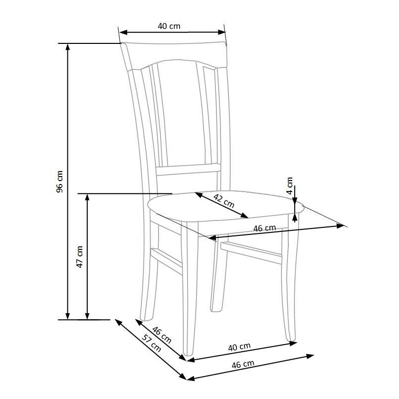 KONRAD krzesło dąb sonoma / tap: Inari 23 (1p 2szt)