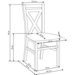 DARIUSZ krzesło dąb sonoma / tap: Inari 23 (1p 2szt)