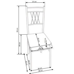 FAUST zestaw stół + 4 krzesła dąb sonoma FAUST zestaw stół + 4 krzesła dąb sonoma