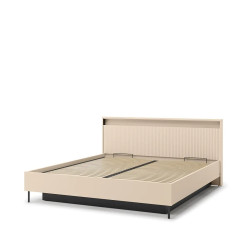 Łóżko 180x200 Trend TS-03 Lenart Meble beż piaskowy/czarny