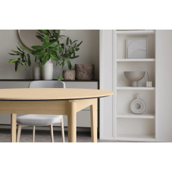 Okrągły stół rozkładany 90-210 Plot PT-05 Lenart Dąb Jasny