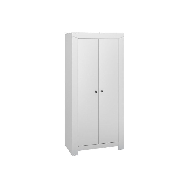 Dwudrzwiowa szafa Terni ML Meble Kolekcja Terni szary srebrny