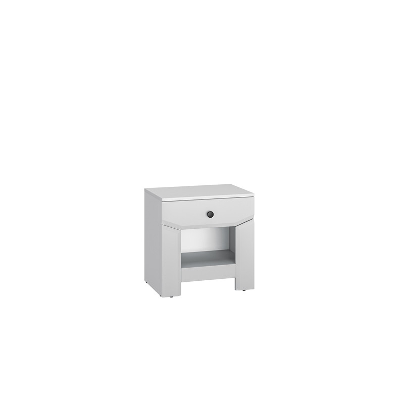 Szafka nocna Terni ML Meble Kolekcja Terni szary srebrny