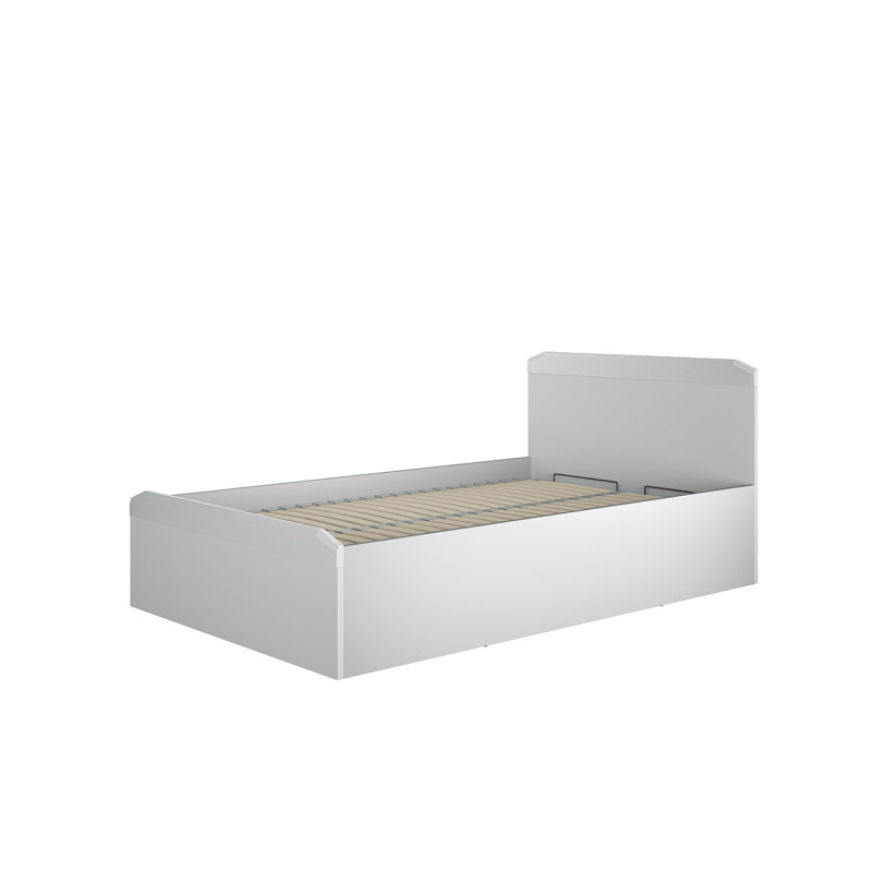 Łóżko 120x200 Terni ML Meble Kolekcja Terni szary srebrny