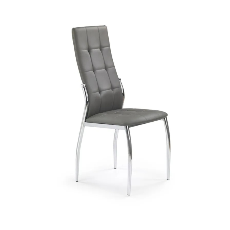 Krzesło Tapicerowane do Jadalni Venetia Szare Ekoskóra Krzesło Tapicerowane do Jadalni Venetia Szare Ekoskóra