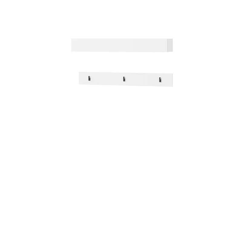 Poziomy wieszak do przedpokoju Simply SM-06 Lenart Meble biały