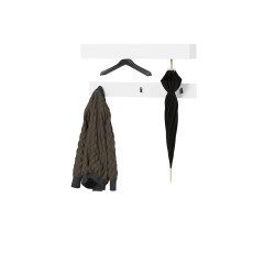 Poziomy wieszak do przedpokoju Simply SM-06 Lenart Meble biały