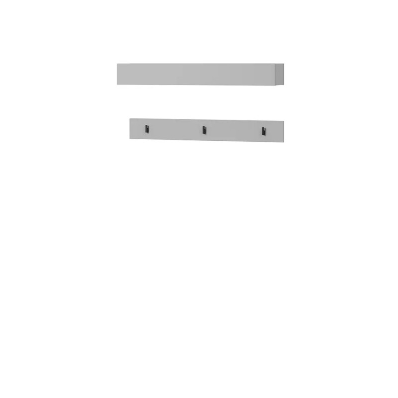 Poziomy wieszak do przedpokoju Simply SM-06 Lenart Meble szary