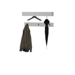 Poziomy wieszak do przedpokoju Simply SM-06 Lenart Meble szary