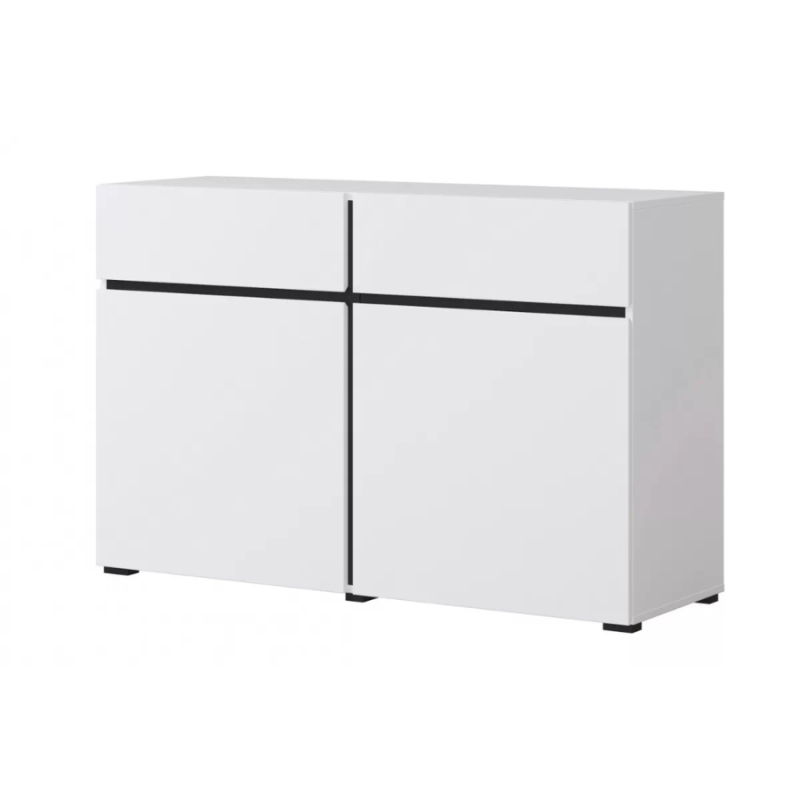 Nowoczesna komoda Cross 45 biały/czarny Nowoczesna komoda Cross 45 biały/czarny
