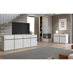 Wysoka komoda Cross 76 biały/czarny Wysoka komoda Cross 76 biały/czarny