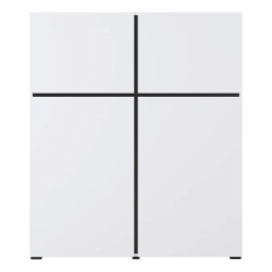 Wysoka komoda Cross 76 biały/czarny Wysoka komoda Cross 76 biały/czarny