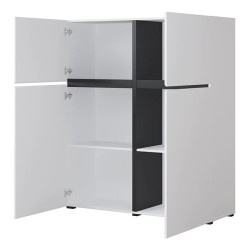 Wysoka komoda Cross 76 biały/czarny Wysoka komoda Cross 76 biały/czarny