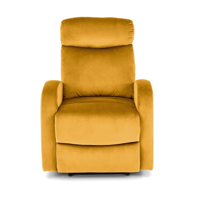 FOTEL ROZKŁADANY OLIMP VELVET CURRY BLUVEL 68