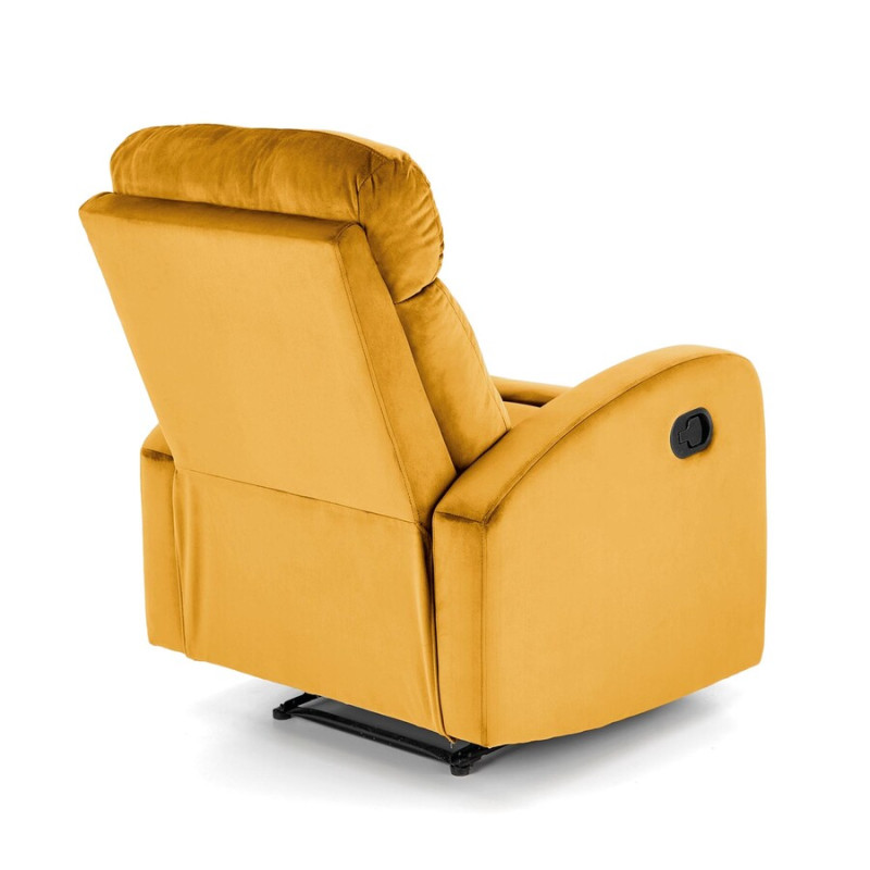 FOTEL ROZKŁADANY OLIMP VELVET CURRY BLUVEL 68