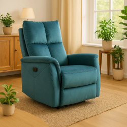 FOTEL ROZKŁADANY NEPTUN VELVET ZIELONY BLUVEL 78