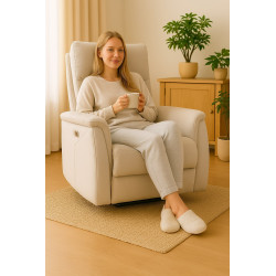 FOTEL ROZKŁADANY NEPTUN VELVET JASNY SZARY BLUVEL 03