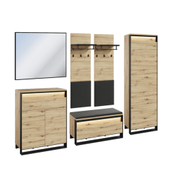 Zestaw mebli loftowych do przedpokoju Quant z oświetleniem LED